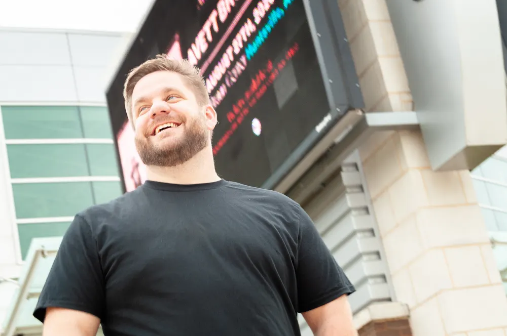 Tim Jordan at a speaking event